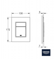 PULSADOR SKATE COSMOPOLITAN S GROHE